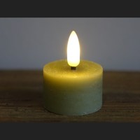 waxines theelicht rustiek Ø4CM LED ro Lyon s2 groen